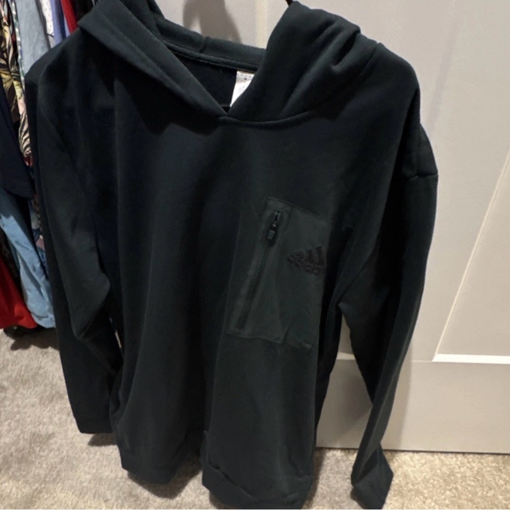 Adidas Men's Dark Hoodie Sweater sz L